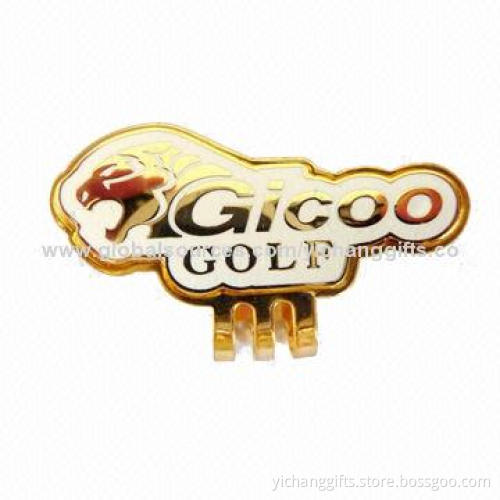 Hard Enamel Hat Clip, Different Logos, Size and Shapes Available, Suitable for Golf Player